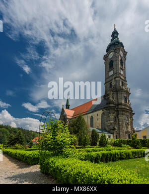 Abbazia di Zwettl (Stift Zwettl) è un monastero cistercense situato in Zwettl in Bassa Austria, nella diocesi di San Polten. Waldviertel, Austria Foto Stock