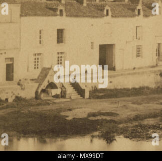 . Français : Détail d'une photo du XIXe siècle montrant la Fontaine du Pont-Joubert dans sa la configurazione d'origine, vers 1880 . 6 gennaio 2014, 19:38:24. Alfred Perlat (attribuzione) 212 Fontaine-pont-Joubert-Perlat Foto Stock