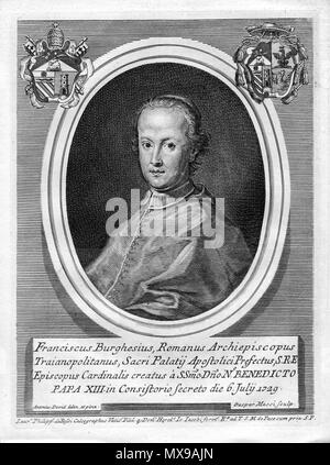 . Français : portrait gravé . Data sconosciuta. Gaspar Massi d'après Louis-Antoine David 216 Francesco Scipione Maria Borghese Foto Stock