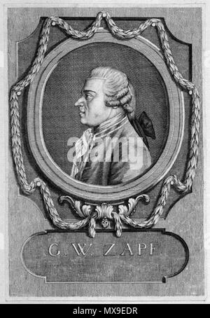 . Georg Wilhelm Zapf in mittlerem Alter . Data sconosciuta. Sconosciuto 239 Georg Wilhelm Zapf Foto Stock