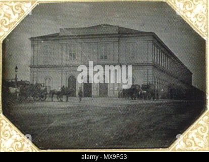 . Der Gloggnitzer Bahnhof in Wien, Daguerreotypie. 1842. Sconosciuto 248 Gloggnitzer-Bahnhof Vienna 1842 Foto Stock