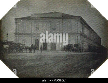 . Der Gloggnitzer Bahnhof in Wien, Daguerreotypie. 1842. Sconosciuto 248 Gloggnitzer-Bahnhof Vienna 1842 Foto Stock