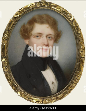 . Inglese: Gouverneur Morris II (1813-1888), American railroad executive . 1840. Thomas Seir Cummings (1804-1894). 251 Gouverneur Morris II (1813-1888), American railroad executive Foto Stock