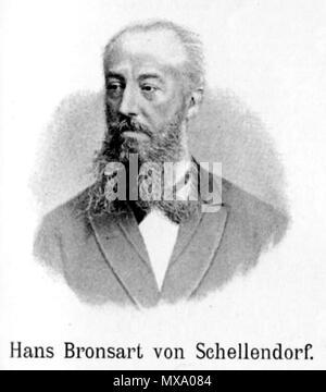 . Inglese: Tedesco pianista e compositore Hans Bronsart von Schellendorff (1830-1913) . prima di 1893. Sconosciuto 266 Hans Bronsart von Schellendorff Foto Stock