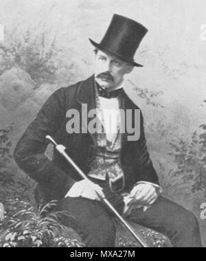 . Inglese: Massimiliano Giuseppe, duca di Baviera (4 ottobre 1808 - 15 Novembre, 1888) era un membro della Casa di Wittelsbach e promotore della musica popolare bavarese-musica. circa 1850. Sconosciuto 277 Herzog Max in Bayern Foto Stock