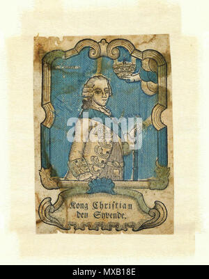 . Dansk: Kong Christian den Syvende inglese: Christian VII di Danimarca . Sconosciuto 345 Kong Christian den Syvende oggetto116 Foto Stock