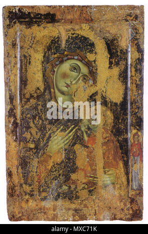 . Italiano: il Maestro dei Santi Cosma e Damiano Madonna col Bambino Pisa, Chiesa dei Santi Cosma e Damiano . Il 31 ottobre 2014, 23:09:00 387 Maestro dei Santi-Cosma-e-Damiano Madonna eponima Foto Stock