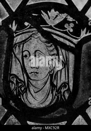 . Inglese: Margherita di Borgogna, Regina della Sicilia . Il XIII secolo. Anonimo 397 Marguerite Tonnerre Foto Stock