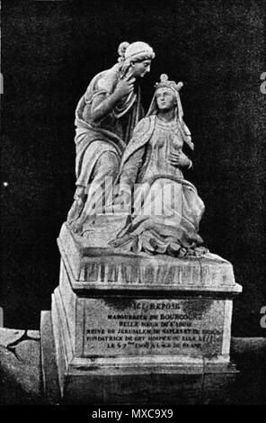 . Inglese: Margherita di Borgogna, Regina della Sicilia . 1886. Anonimo 400 Marketa 19 Foto Stock