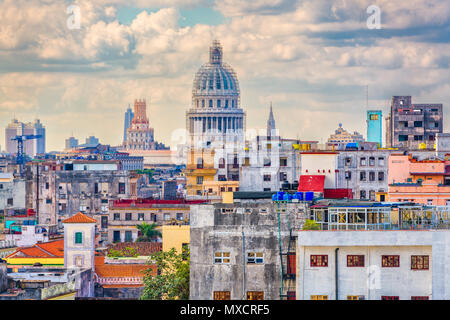 L'Avana, Cuba skyline del centro. Foto Stock