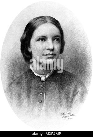 . Inglese: Ritratto di Octavia Hill . circa 1885. Sconosciuto 452 Octavia hill Foto Stock