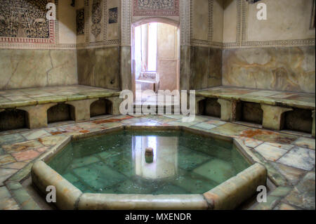 Bath House all'interno di Karim Khan complesse o Zand castello nel centro antico di Shiraz in Iran Foto Stock