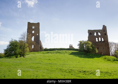 Paesaggio shot Sheriff Hutton Castello, nel villaggio di Sheriff Hutton, North Yorkshire York Foto Stock