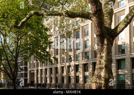 Giardino sale, UCL alloggi per studenti, Cartwright Gardens, Bloomsbury, Londra Foto Stock