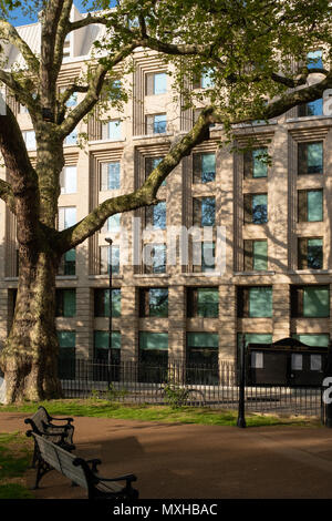 Giardino sale, UCL alloggi per studenti, Cartwright Gardens, Bloomsbury, Londra Foto Stock