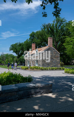 Stati Uniti Washington DC e bloccare i detentori di casa sulla National Mall nella Costituzione Gardens Lockkeepers casa restaurata Foto Stock