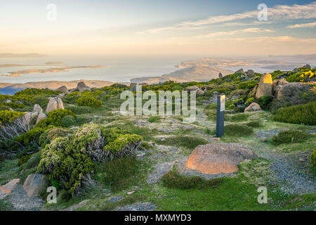 Monte Wellington lookout a Hobart, in Tasmania, Australia Foto Stock