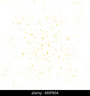 Giallo Coriandoli Seamless Pattern. Insieme di particelle. Foto Stock