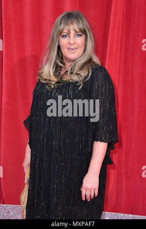 Lorraine Stanley frequentando il British Soap Awards 2018 tenutasi presso l'Hackney Empire, Londra. Foto Stock