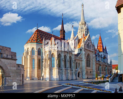 Budapest - Bastione del Pescatore, Ungheria Foto Stock