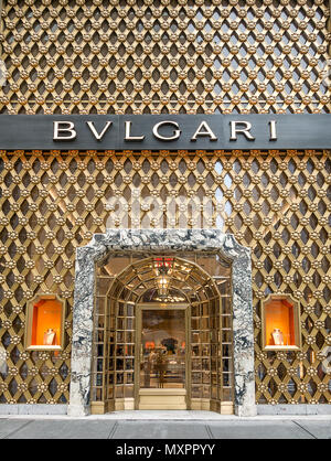 Bvlgari store 5th Avenue in New York City Foto Stock