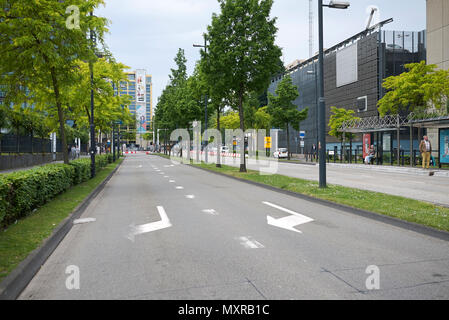 Eindhoven, Paesi Bassi - 16 Maggio 2018 : Vista di Mathildelaan Foto Stock