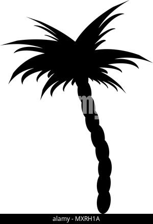 Illustrazioni vettoriali silhouette di palme Illustrazione Vettoriale