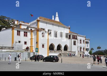 Palazzo Nazionale, Sintra (vicino a Lisbona, Portogallo Foto Stock