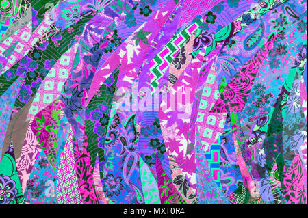 Collage di tessuti giapponesi Foto stock - Alamy