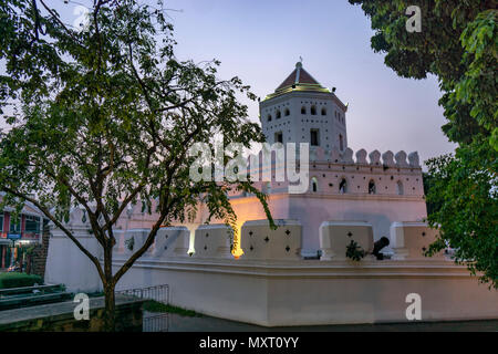 Phra Sumen Fort; Bangkok, Thailandia, Foto Stock