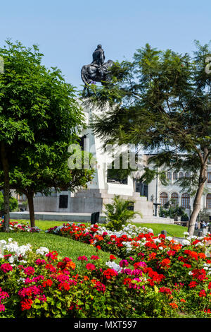 Monumento a José de San Martín, Lima, Perù Foto stock - Alamy