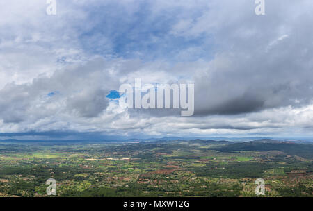 Mallorca, XXL montagna panoramica gamma natura paesaggio prospettiva aerea Foto Stock