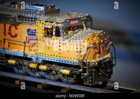 MECCANO reso American locomotive ferroviarie Foto Stock