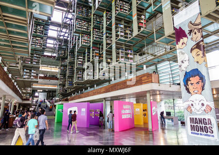 Città del Messico, ispanico Latino etnico latino, messicano, Buenavista, Biblioteca Vasconcelos Public Library, architetto contemporaneo Foto Stock