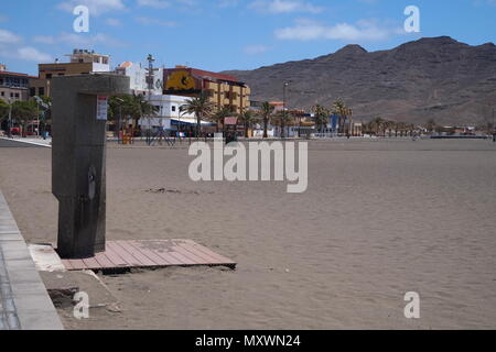 La città costiera di Gran Tarajal, Fuerteventura, Spagna Foto Stock