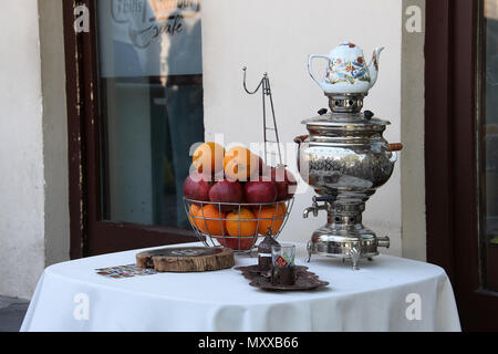 Cafe di Tbilisi Foto Stock