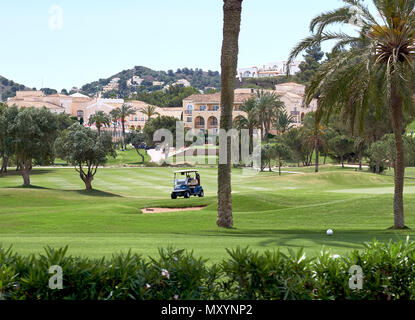 Il campo di golf in Spagna Foto Stock