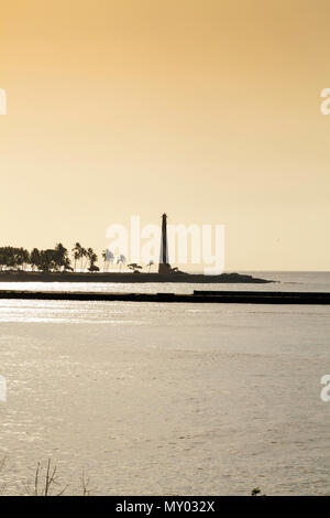 Vista del faro di santo domingo Foto Stock