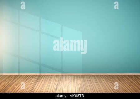 Esempio di camera vuota con finestra. Illustrazione Vettoriale