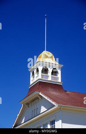 Dungeness Schoolhouse tower, Dungeness, Clallam County, Washington Foto Stock