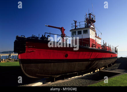 Fireboat #1, il parco marino, Tacoma, Washington Foto Stock