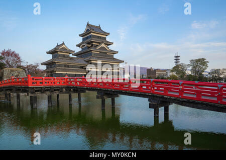 Il Castello Matsumoto nella città di Matsumoto, Nagano perfecture, Giappone. Foto Stock