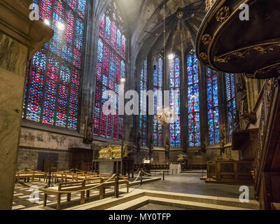 AACHEN, Germania - 31 Maggio 2018: Ottagono carolingio (cappella palatina) nella Cattedrale di Aachen, Germania. Foto Stock
