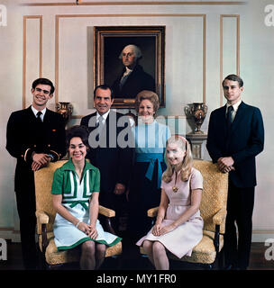 Nixon ritratto di famiglia Foto Stock