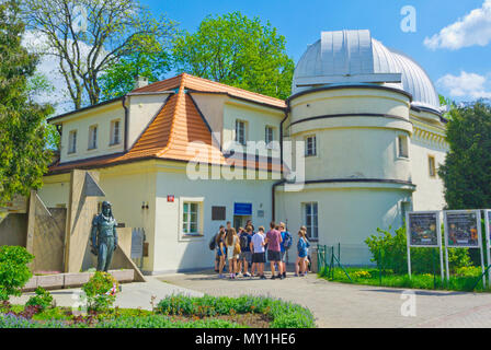 Hvezdarna Stefanikova, Osservatorio Petrinske sady, Petrin Hill park, Praga, Repubblica Ceca Foto Stock