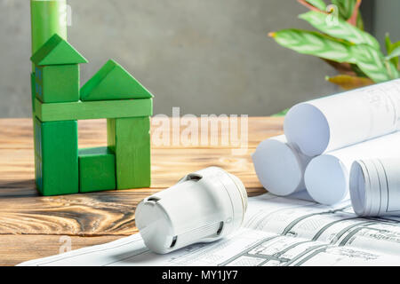 Concetto di risparmio energetico Foto Stock