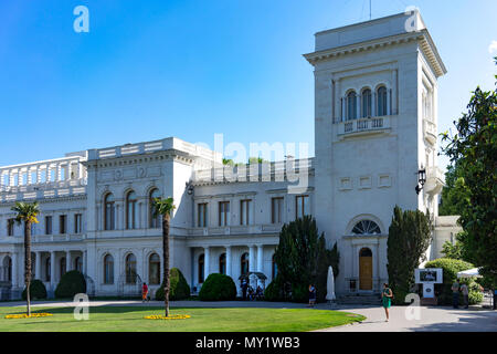 Yalta, Crimea-maggio 30, 2016: architettura e design degli interni del palazzo di Livadia. Foto Stock