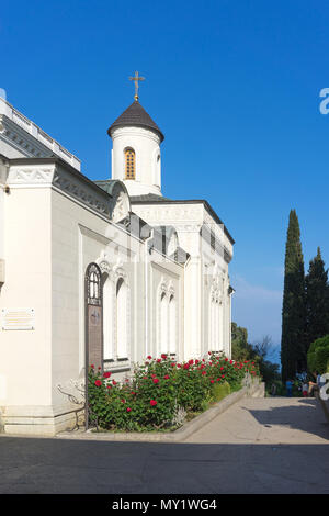 Yalta, Crimea-maggio 30, 2016: La Chiesa della casa della famiglia Romanov in Livadiya Foto Stock