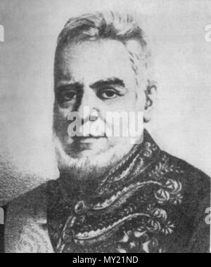 . Português: O político brasileiro Nicolau Vergueiro (1778-1859). circa 1850. Sconosciuto 481 Senador Vergueiro Foto Stock