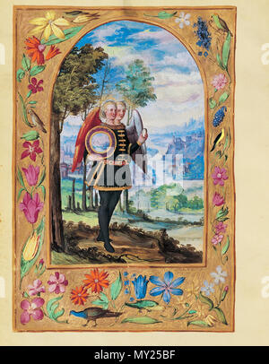 498 Splendor Solis - Traité d'Alchimie - L'ange hermétique (Les Sept Paraboles) Foto Stock